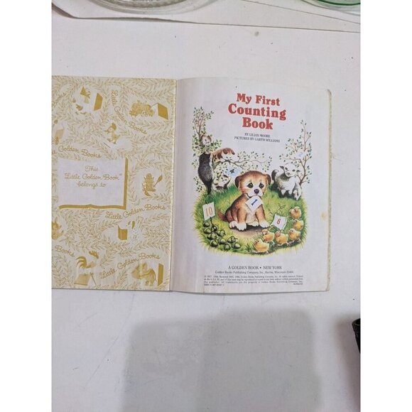 Little Golden Book My First Counting Book 197 ephemera junk journal - Picture 4 of 5
